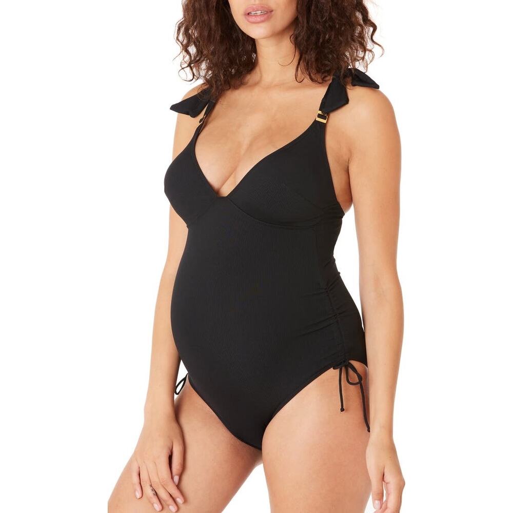 Cache Coeur Porto Vecchio Maternity One-Piece Swimsuit Size Small NWOT 🌼
